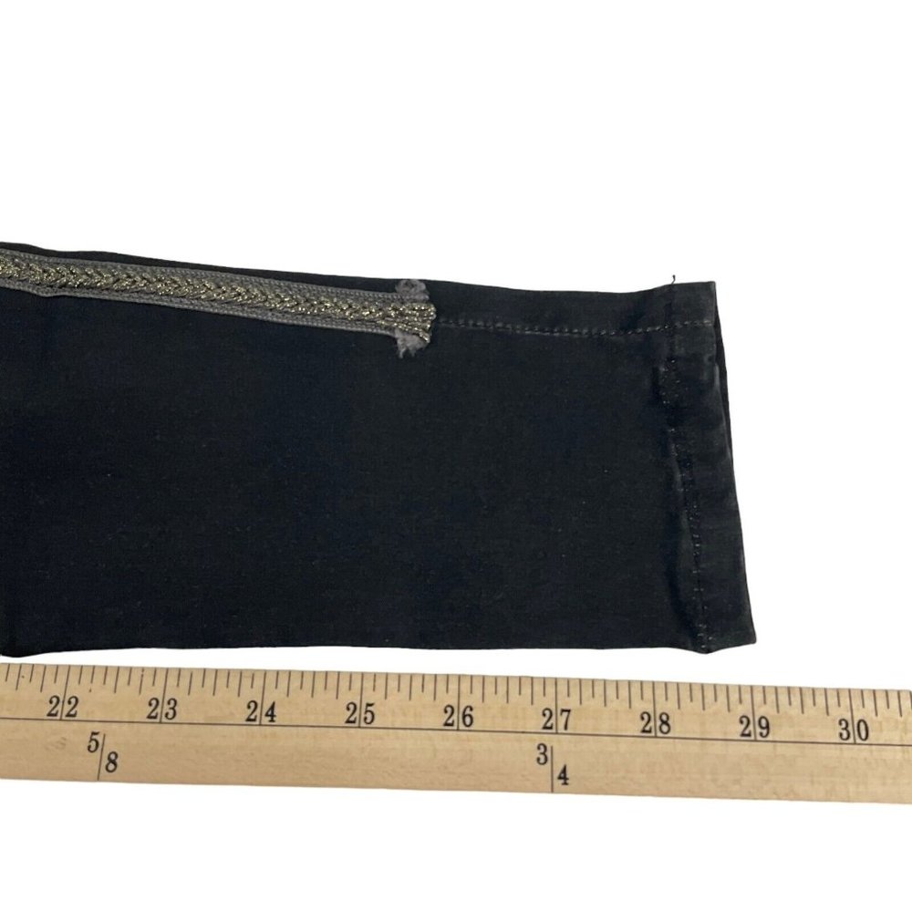 Current/Elliott Jeans Women's Sz 28" Black Matte Ankle Skinny Tux Stretch Nwot - Picture 11 of 13